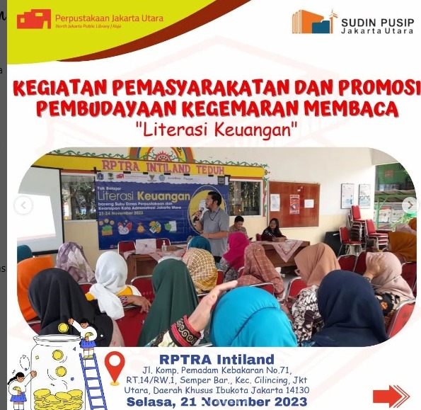 Yuk Belajar Literasi Keuangan Bareng Sudin Pusip Jakarta Utara